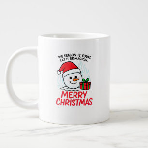 Grande Tasse Bonhomme de neige enflammé Jumbo Noël Cadeau de va