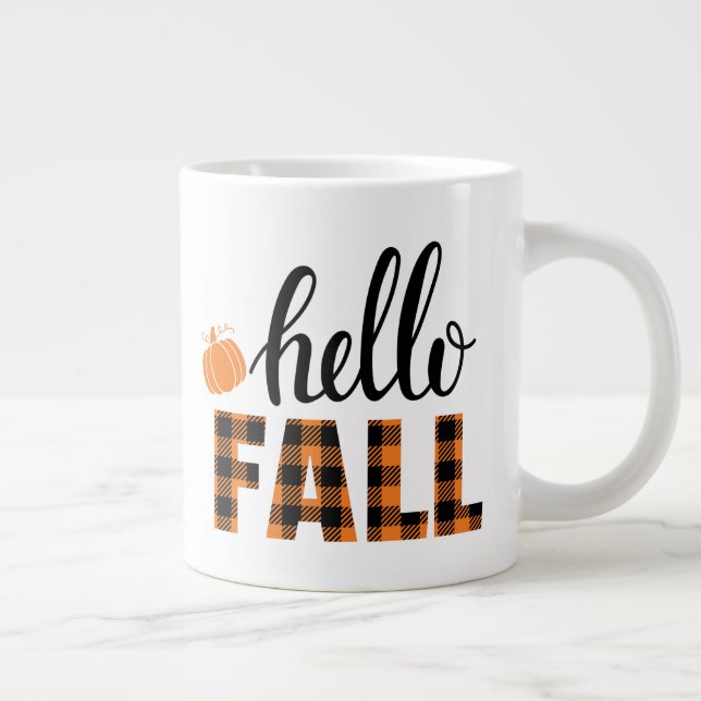 Grande Tasse Bonjour automne (Droite)