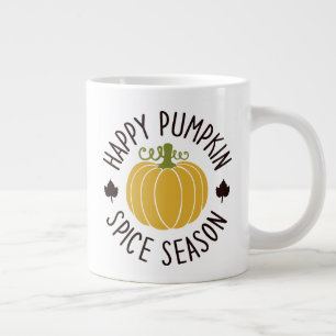 Grande Tasse Bonjour Citrouille saison épice 20 oz Mug en céram