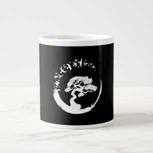 Grande Tasse bonsai tree enso japon enso cercle les oiseaux à