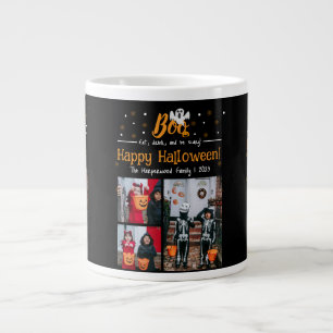 Grande Tasse Boo citrouille jack-o-lanterne Halloween Collage p