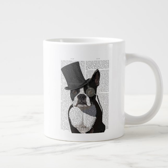Grande Tasse Boston Terrier, Formal Hound et Casquette (Droite)