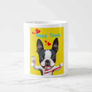 Grande Tasse Boston Terrier Mirabelle Happy Teeth Mug
