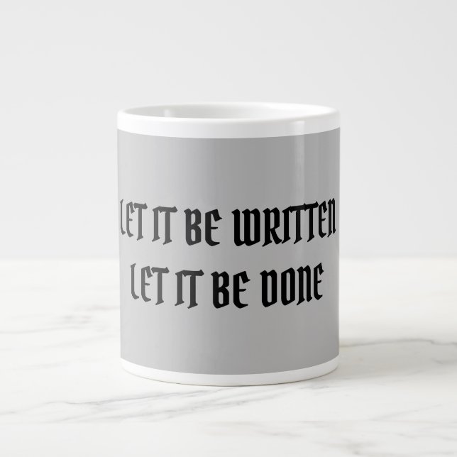 Grande Tasse Bouchon de spécialité (Devant)