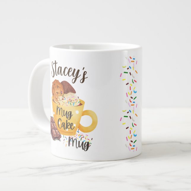 Grande Tasse Boug Spécial, Nom Personnalisable, Mug Cake Mug (Devant gauche)