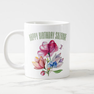 Grande Tasse Bouquet Floral de Printemps
