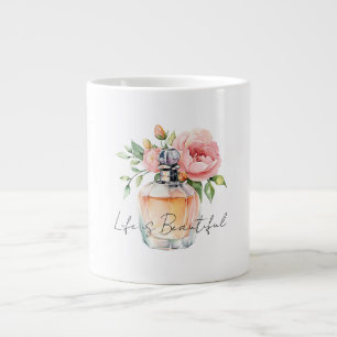 Grande Tasse Bouteille de parfum Pretty Peach Roses