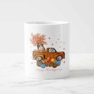 Grande Tasse Boxer Citrouilles Camion Autumn Leaf Amoureux des 