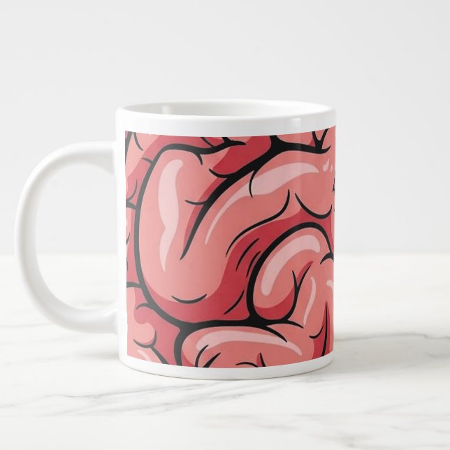 Grande Tasse Brain Pattern Jumbo Specialty Mug (Gauche)