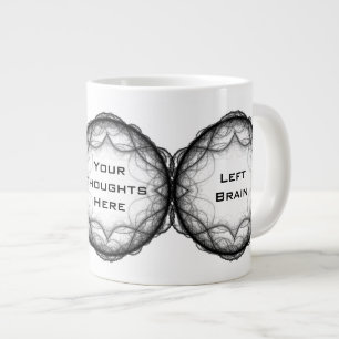 Grande Tasse Brainac Mug - Cerveau gauche Cerveau droit Votre p