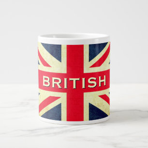 Grande Tasse Britanniques Grunge Union Jack Jumbo Tea Mug