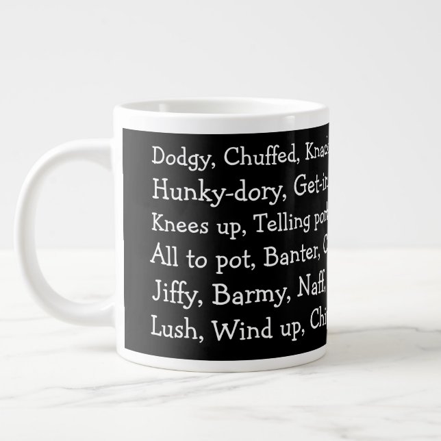 Grande Tasse British Slang (Gauche)