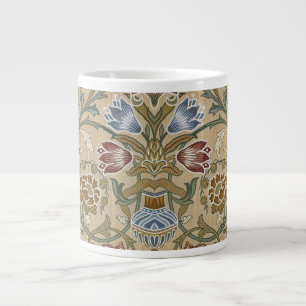 Grande Tasse Broderie florale symétrique vintage William Morris