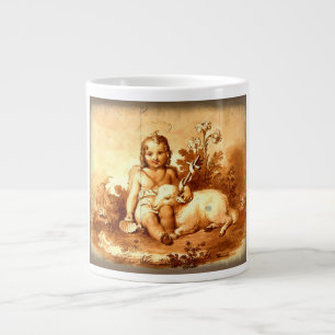 Grande Tasse Bsby Boy avec Petite Mug d'agneau