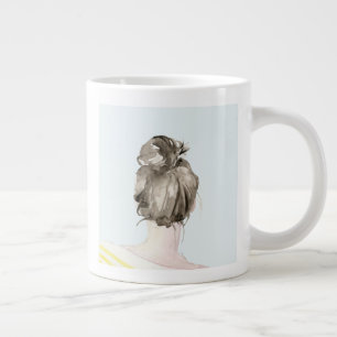 Grande Tasse Bun de noeud de cheveu Brown