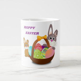 GRANDE TASSE BUNNY "HAPPY EASTER"