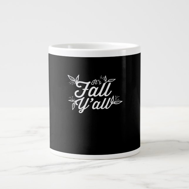 Grande Tasse C’est l’automne où vous écrivez avec des Feuilles (Devant)