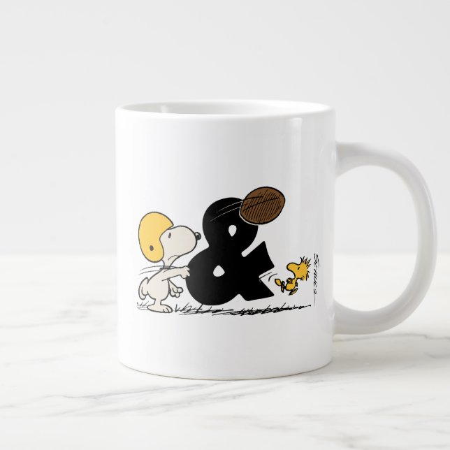 Grande Tasse cacahuètes | Football Snoopy & Woodstock (Droite)