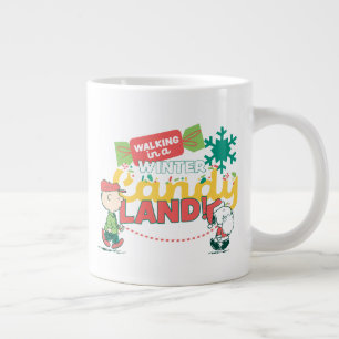 Grande Tasse cacahuètes Marcher Dans Un Pays De Bonbons D'Hiv