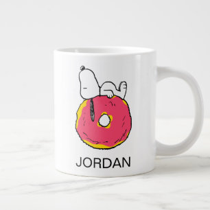 Grande Tasse cacahuètes Snoopy Donut rose