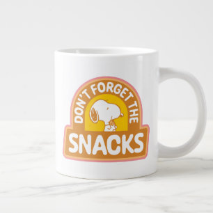 Grande Tasse cacahuètes Snoopy N'oubliez pas les snacks