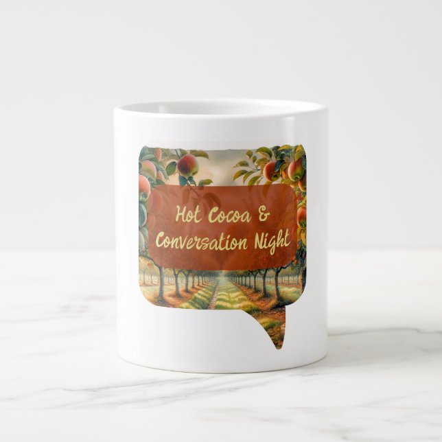 Grande Tasse Cacao chaud personnalisé et boîte de nuit de conve (Devant)