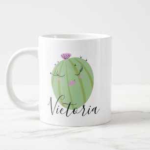 Grande Tasse Cactus Girly DoodName Giant Coffee Mug