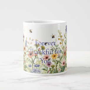 Grande Tasse Cadeau de jardin de campagne pour maman