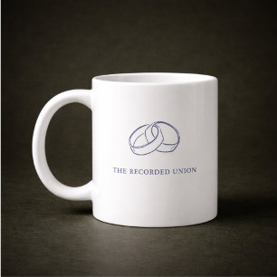 Grande Tasse Cadeau de Mug de Mariage de Registre de Cérémonie 