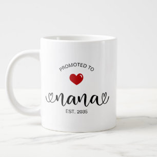 Grande Tasse Cadeau de nouvelle grand-mère établi pour Nana