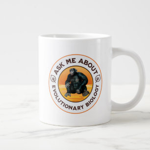 Grande Tasse Cadeau d'humour sur l'évolution pour professeur de