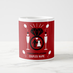 Grande Tasse Cadeau original et drôle de félicitations de fianç