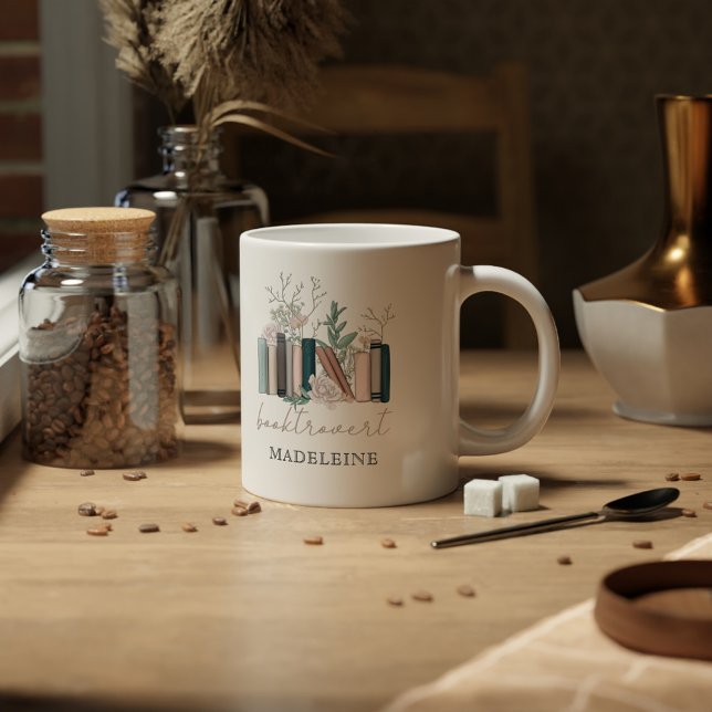 Grande Tasse Cadeau Personnalisé Booktrovert Pour Les Amateurs  (Créateur téléchargé)