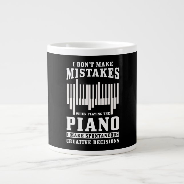Grande Tasse Cadeau Piano Pianist (Devant)