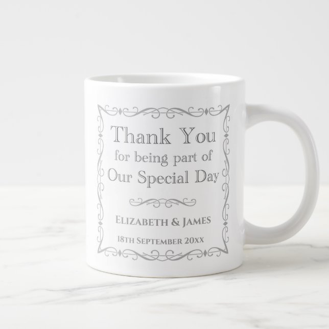 Grande Tasse Cadeau pour les clients Mariages (Droite)