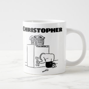 Grande Tasse Cadeau pour un réparateur de machine à laver ave