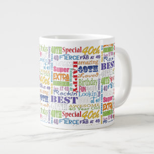 Grande Tasse Cadeaux Uniques Et Spéciaux De Fête Du 40E Anniver