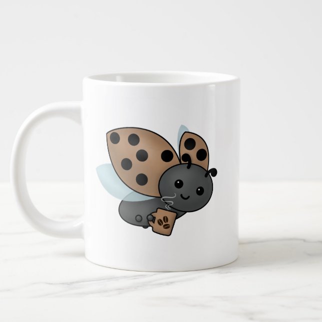 Grande Tasse Café Boire Ladybug Géant Café Mug (Gauche)