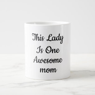 Grande Tasse Café élégant avec le texte "Une Maman Géniale"