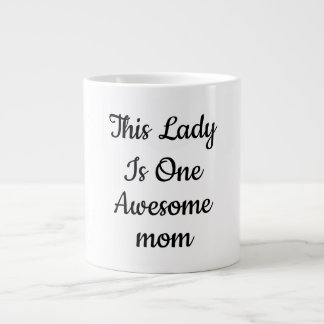 Grande Tasse Café élégant avec le texte "Une Maman Géniale"