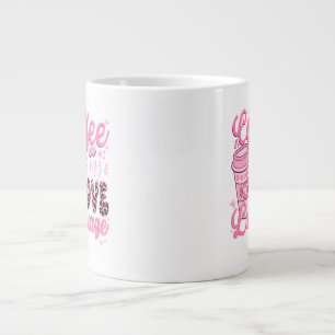 Grande Tasse Café est ma langue d'amour cadeau de Saint Valenti