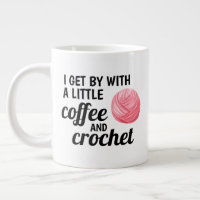 Café et Crochet Citation Fil rose