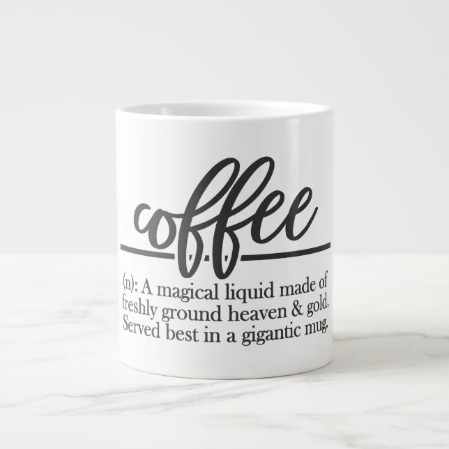 Grande Tasse Café - Jumbo Mug (Devant)