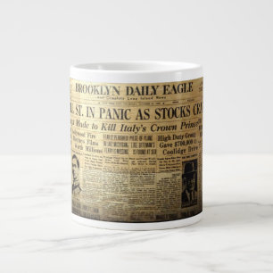 Grande Tasse Café Jumbo Mug, journal Stock spécialisé dans l