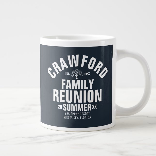 Grande Tasse Café Mug de réunion familial personnalisé (Droite)