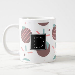 Grande Tasse Cakepop arrose le coeur Confetti Motif Monogramme