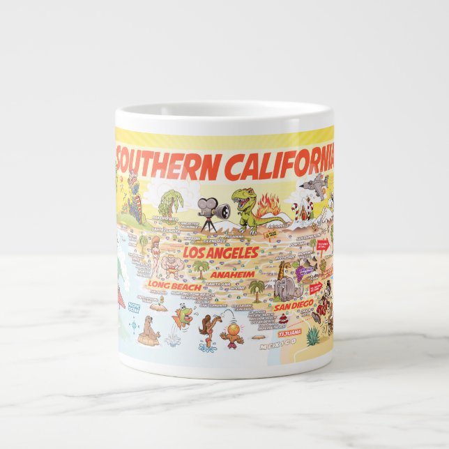 Grande Tasse California Beach Life (Devant)
