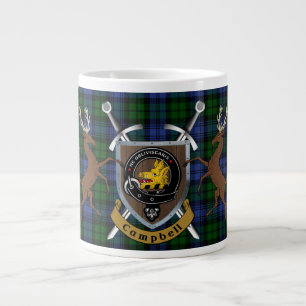 Grande Tasse Campbell Clan Badge & Tartan Highland