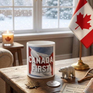 Grande Tasse Canada d'abord. Parti conservateur Canada 