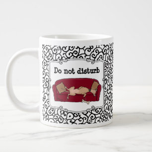 Grande Tasse Canapé Greyhound (fawn) Chien Lazy Dormir Drôle